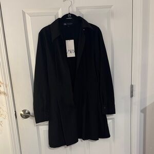 Zara Women's Black Blazer Coat